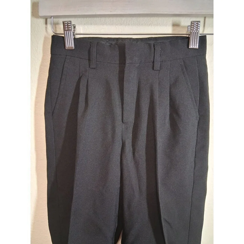 Vittorino Dress Pants Formal Business Slacks Trousers Black Boys Size 6